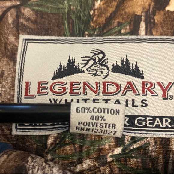 Legendary Whitetails Men's XL Blue Long Sleeve Button Up Shirt Camo Flip Cuff. - Picture 6 of 13